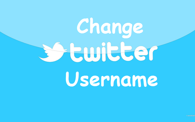 change twitter username