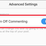 Instagram Add New Post Advanced Setting Turn Off Commenting