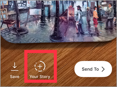 Instagram Camera Button Your Story