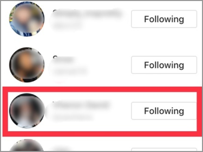 Instagram Profile Followers List