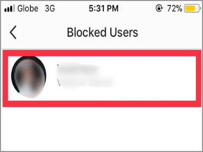 Instagram Profile Settings Blocked Users List