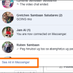 PC Facebook Messenger See All in Messenger