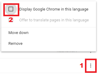 change google chrome language