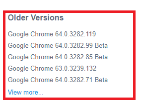 how to downgrade google chrome browser