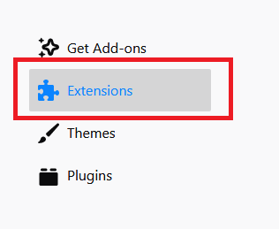 remove firefox extensions