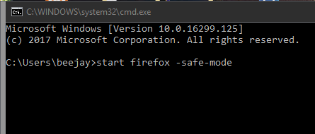  Start FireFox in Safe Mode