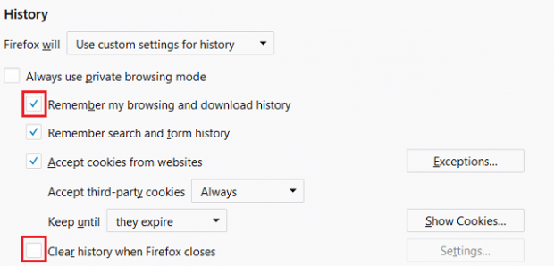 use firefox autofill