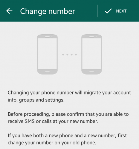 change number