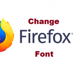 how to change firefox font