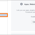 Facebook Web Login Menu Settings Apps