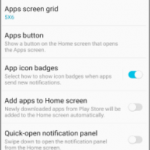 Galaxy S9 Home Screen Settings Portrait Mode Only Switch