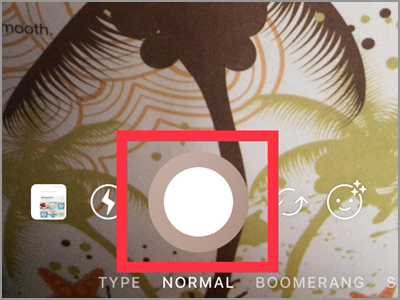 Instagram Camera icon button