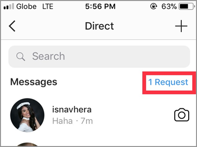 instagram message requests