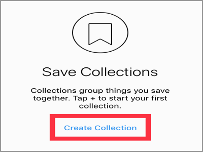 Instagram Profile Create Collection