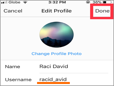 Instagram Profile Edit Profile Change Username