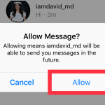 Instagram Select Message Requests Decline and Allow confirm