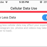 Instagram Settings Use Less Data
