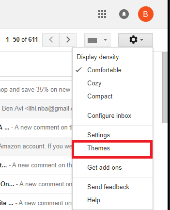 Change Gmail Background Theme