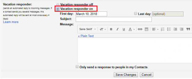  Set Out Of Office Reply For Gmail