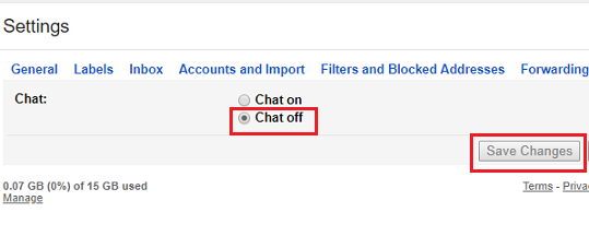 Remove Chat From Gmail