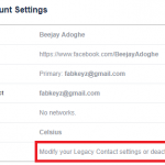 Add Legacy Contact On Facebook