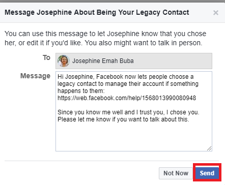 Add Legacy Contact On Facebook