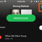 iPhone Spotify Your Library Playlists Done