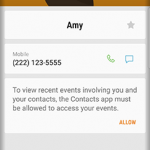 S9 Home Screen Contacts Select Contact Details