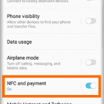 S9 Settings Connections NFC and Payment