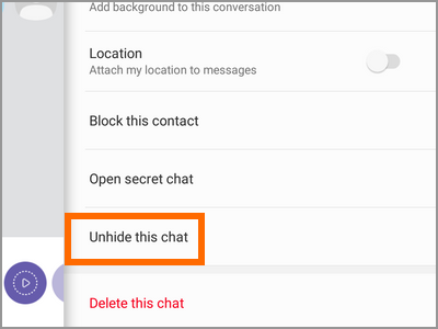 Hidden viber retrieve chat How to