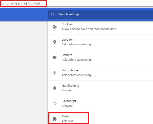 Chrome://settings/. Chrome://settings/cookies. Chrome://settings/content/Notifications.