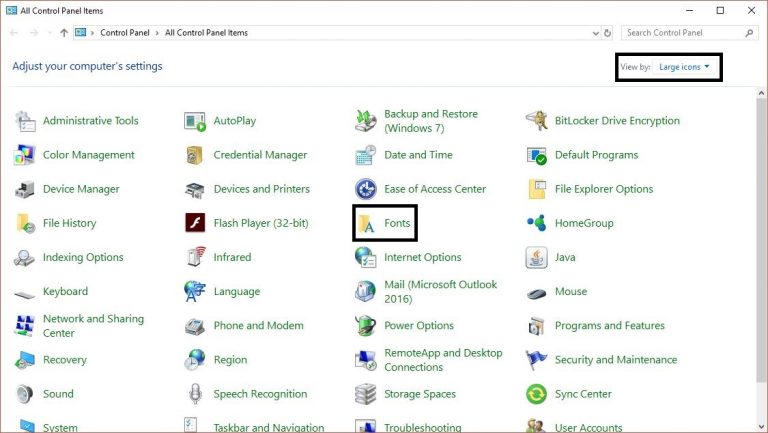 How to change the system font on Windows 10
