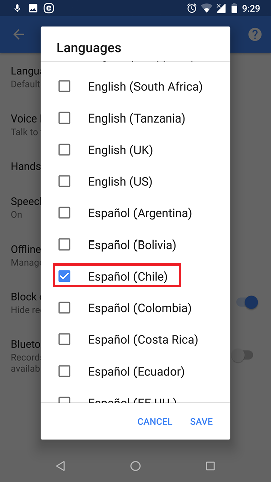 Android: How to Change the Language of Google Speech to