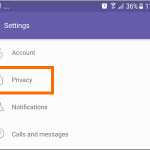 Viber More Settings Privacy