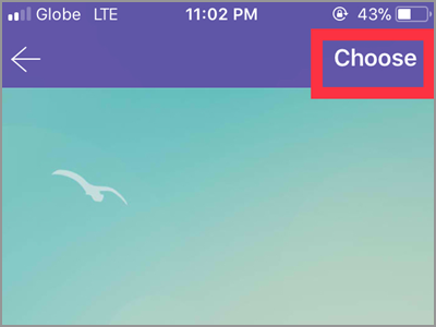 Viber Settings Change Background Choose Button