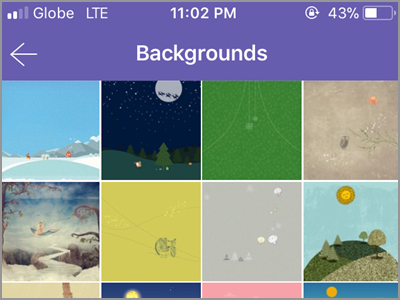 Viber Settings Change Background Choose