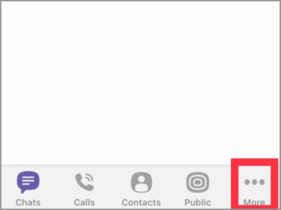 Viber more button