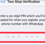 WhatsApp Settings Account Two Step Verification Enable 6 digit PIN