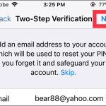 WhatsApp Settings Account Two Step Verification Enable 6 digit PIN Confirm NEXT button