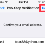 WhatsApp Settings Account Two Step Verification Enable 6 digit PIN Confirm NEXT button DONE