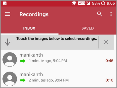 Android Auto Call Recorder Call Recordings