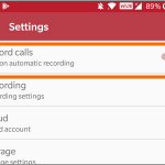 Android Auto Call Recorder Settings