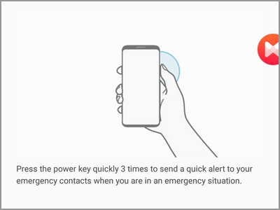 Android Settings Advanced Features Send SOS Messages Press Power button 3 times