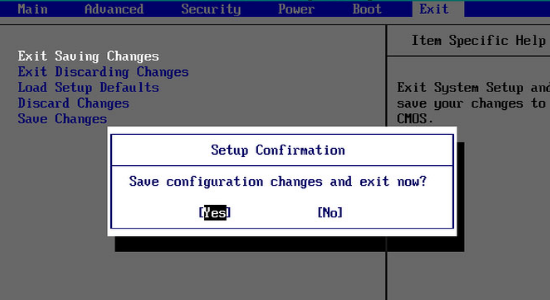 Computer BIOS Settings Load Setup Defaults Confirmation