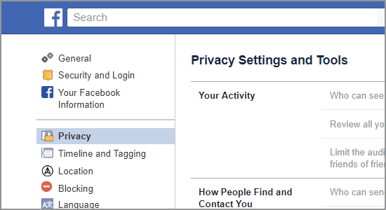 Facebook Privacy Settings