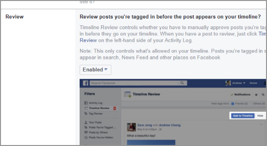 Facebook Review People Tagged Posts