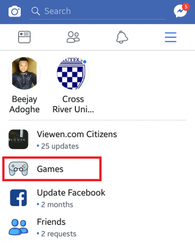 play games on facebook