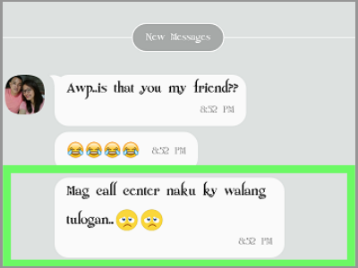 Viber Name of Friend Message