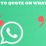 WhatsApp How to Quote