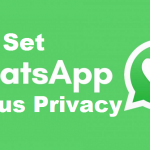 set status privacy on whatsapp
